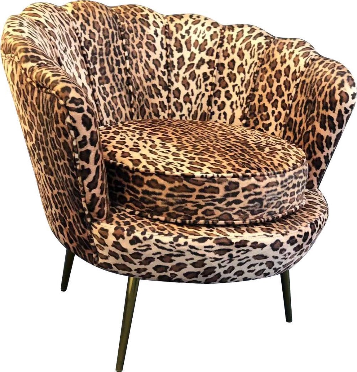 Luxe Velvet Chair Schelp - Jungle Vibes Luipaard Panter bol.com