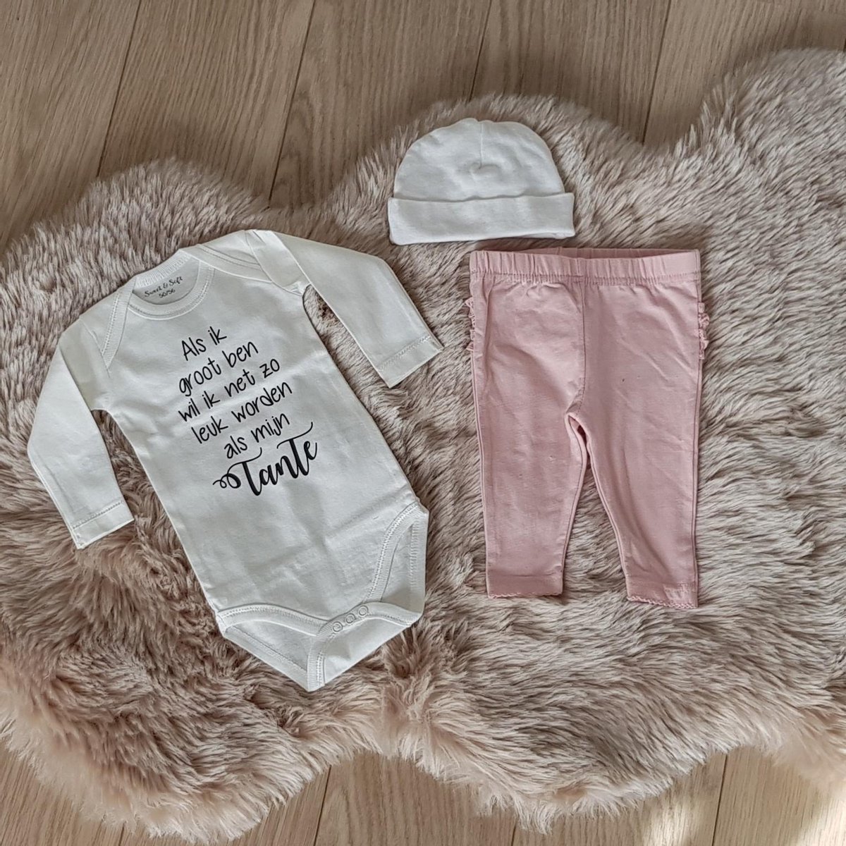 MM Baby pakje cadeau geboorte meisje jongen set met tekst aanstaande zwanger kledingset pasgeboren unisex Bodysuit | Huispakje | Kraamkado | Gift Set babyset kraamcadeau babygeschenk babygeschenkset kraampakket aankondiging bekendmaking zwangerschap