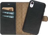 Bouletta Afneembare 2-in-1 BookCase Hoesje iPhone Xr - Rustic Black