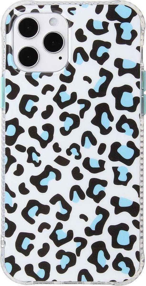 Mobigear Hoesje geschikt voor Apple iPhone 12 Pro Max Telefoonhoesje Flexibel TPU | Mobigear Leopard Backcover | iPhone 12 Pro Max Case | Back Cover - Wit