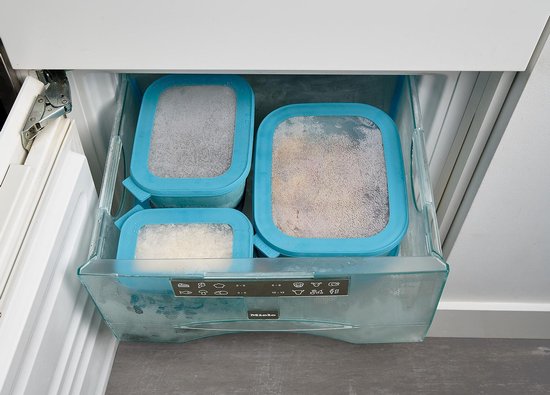 Mepal - Ensemble rectangulaire de trois pièces Multikom Cirqula (750 + 1500 + 3000) - Mag au congélateur, micro-ondes, lave-vaisselle et - Blanc nordique - Plateaux de préparation de repas - Boîtes de rangement avec couvercle