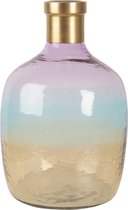 Clayre & Eef Vaas Ø 36*23 cm Roze Glas Rond Decoratie Vaas Decoratie Pot