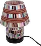New Dutch - mozaïek glazen lamp met kap - staand - 220 volt - 20 cm