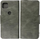 Bestcases Portemonnee Telefoonhoesje - Pasjeshouder Hoesje voor Motorola Moto G 5G - Donker Groen