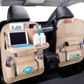 Auto stoel opbergtas | Beige/lichtbruin | Voor kinderen op de achterbank | Auto organizer | By You-Home.nl