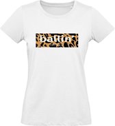 Ballin Est. 2013 - Dames Tee SS Panter Block Shirt - Wit - Maat XS