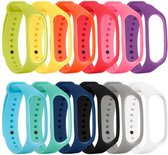 5 Stuks - Band voor smartwatch Mi Band 3 y 4 - Vervanging - Horlogeband - Armband - Gesorteerde kleuren