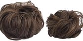 2x Hairbun Crunchie Haarstuk Haarknot Updo Messybun DIRTY BROWN