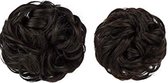 2x Hairbun Crunchie Haarstuk Haarknot Updo Messybun DARKEST BROWN