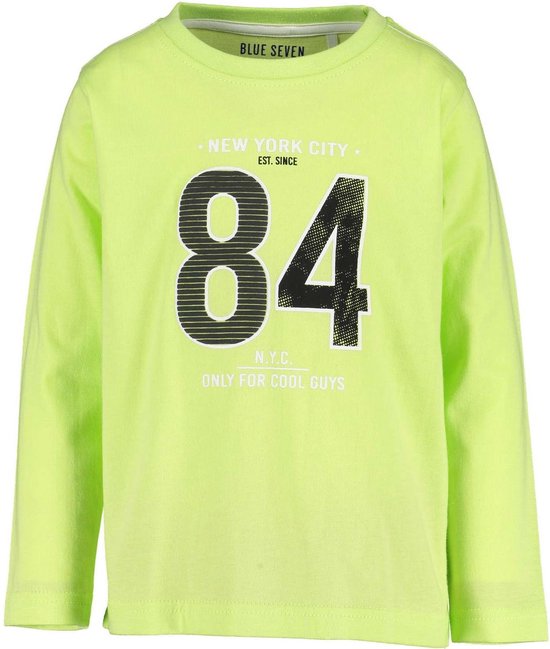 Bleu Seven - T shirt Lime - Jongens - Maat 116