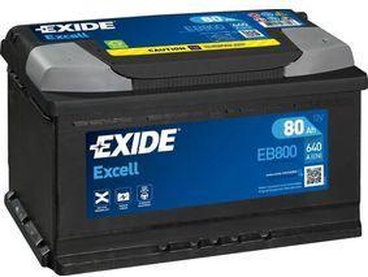 Exide Technologies EB800 Excell 12V 80Ah Zuur
