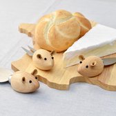 Bol.com Kikkerland Kaasmessen - Set van 3 - Muizen design aanbieding
