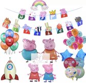 Peppa Pig verjaardag feestpakket - decoratie kinderfeest