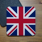 ILOJ onderzetter - Union Jack vlag - vlag Verenigd Koninkrijk - vierkant