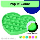 Must-Have for Kids® | Pop It "Hartje" Glow In The Dark - Pop It Fidget Toy - Speelgoed Jongens & Meisjes