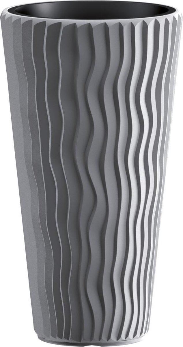 Bloempot met inzet Sandy Slim DPSP350 405U - grijs