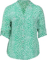 Promiss - Female - Retroblouse in cupro  - Groen