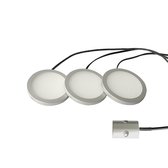 LETT® Opbouw LED Spotjes met Deursensor - Set van 3 Lampjes - Automatische Kastverlichting