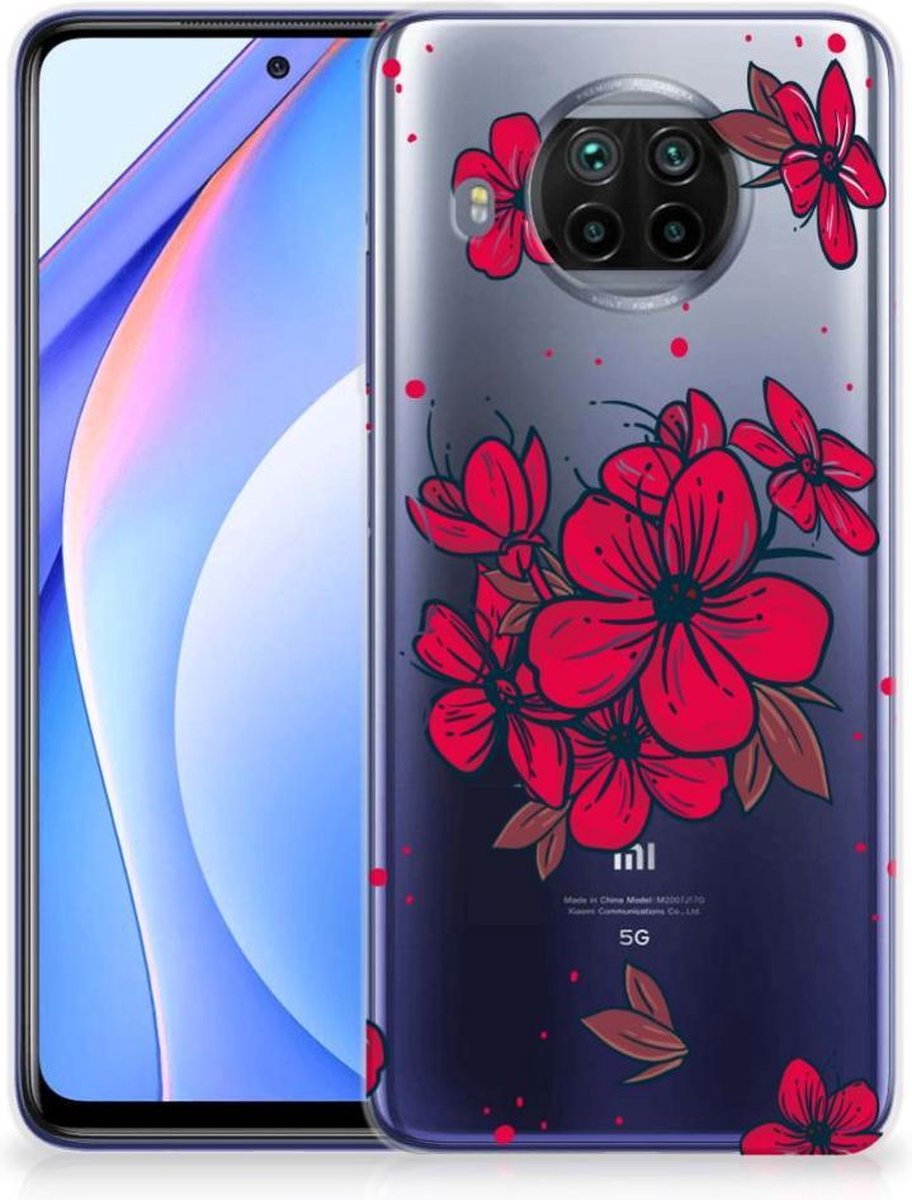Back Cover voor Xiaomi Mi 10T Lite TPU Case Blossom Red