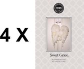 4 X Bridgewater Sweet Grace - Geurzakje VOORDEELverpakking