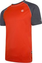 Dare2B - Mens Peerless Sportshirt - Oranje/Grijs - Maat 3XL
