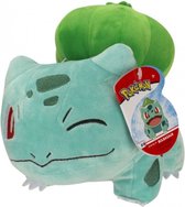 Pokémon Knuffel Bulbasaur Junior 20 Cm Pluche Blauw/groen