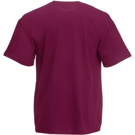 stout aardolie gijzelaar Set van 3x stuks basic bordeaux rode t-shirt voor heren - voordelige 100%  katoenen... | bol.com