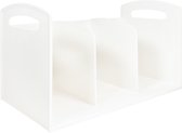 QUVIO Boekensteun met pennenhouder / Boekenhouder / Bookstand / Book holder / Boekenstandaard - Wit