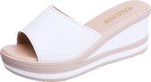 Dikke onderkant Toegenomen casual wilde sandalen Slippers voor dames (kleur: wit Maat: 40)