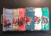 Spiderman slips - ondergoed - broekje - set van 6 stuks - 6-7 jaar
