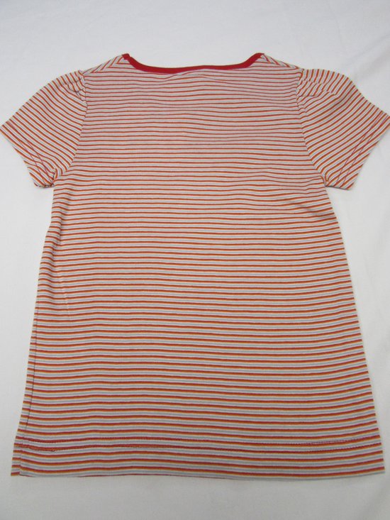 petit bateau , meisje, t-shirt korte mouw , streepje ,rood, 6 jaar 114 - Petit Bateau
