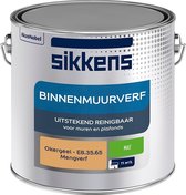 Sikkens Binnen Muurverf - Mengkleur - Okergeel - E8.35.65 - 2,5 Liter