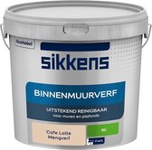 Sikkens - Binnenmuurverf - Muurverf - Mengkleur - Cafe Latte - 5 Liter