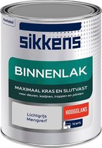 Sikkens Binnenlak - Verf - Hoogglans - Mengkleur - Lichtgrijs - 1 liter