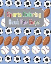 Sports Coloring Book For Boys: Summer sports