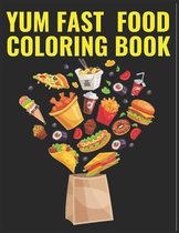 yum fast food coloring book