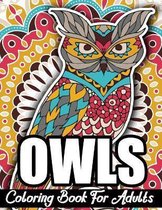 Owls coloring book for adults