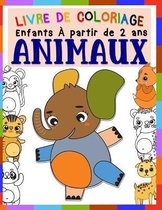 Livre de coloriage enfants ANIMAUX A partir de 2 ans