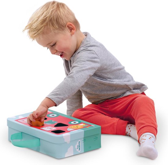 SES Tiny Talents - Vormenstoof koffer bus - 12 vormen - inclusief koffertje en stickers van SES — afbeelding 2