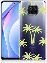 Silicone Case Xiaomi Mi 10T Lite Telefoonhoesje met Naam Palmtrees