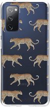 Casetastic Samsung Galaxy S20 FE 4G/5G Hoesje - Softcover Hoesje met Design - Hunting Leopard Print