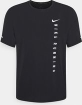 Nike Miler shirt Zwart Heren Maat S