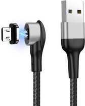 DrPhone ICON2 - Super Magnetische Micro USB Kabel - 3A - Oplader - Snel Opladen + Dataoverdracht - 90 Graden met Led licht