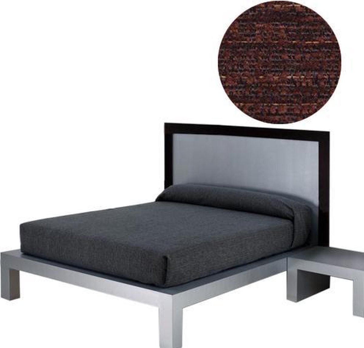 Sprei Kioto - 240cm - 270cm breed - Bruin