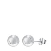 Zilverplated oorbellen bal