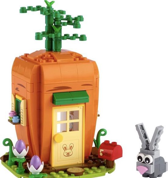 Nouveau Lego Lapin de Pâques bébé lapin carotte lapin traiter fleurs panier animaux Pick 