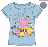 Peppa Pig - T-shirt - Full off Magic - blauw - maat 122/128