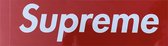 Supreme Sticker - Classic - Box Logo - Rood