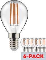 Proventa Decoratieve LED filament lampen met kleine E14 fitting - model Bol - ⌀ 45 mm - 6 led lamp