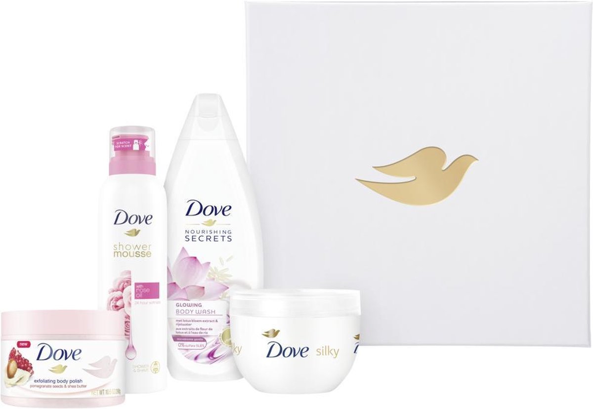 Dove Pampering Rosie Shower Mousse, Douchecrème, Bodycrème & Body